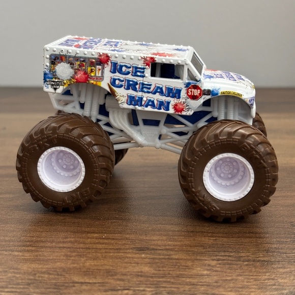 MONSTER JAM Spin Master SML  ICE CREAM MAN 58701 1:64 Die-cast Monster Truck - Picture 1 of 7